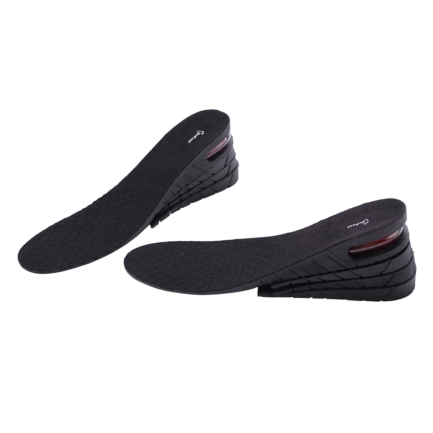 Buy Height Increase Insoles: Unisex Black Gel Cushions – Drfootin