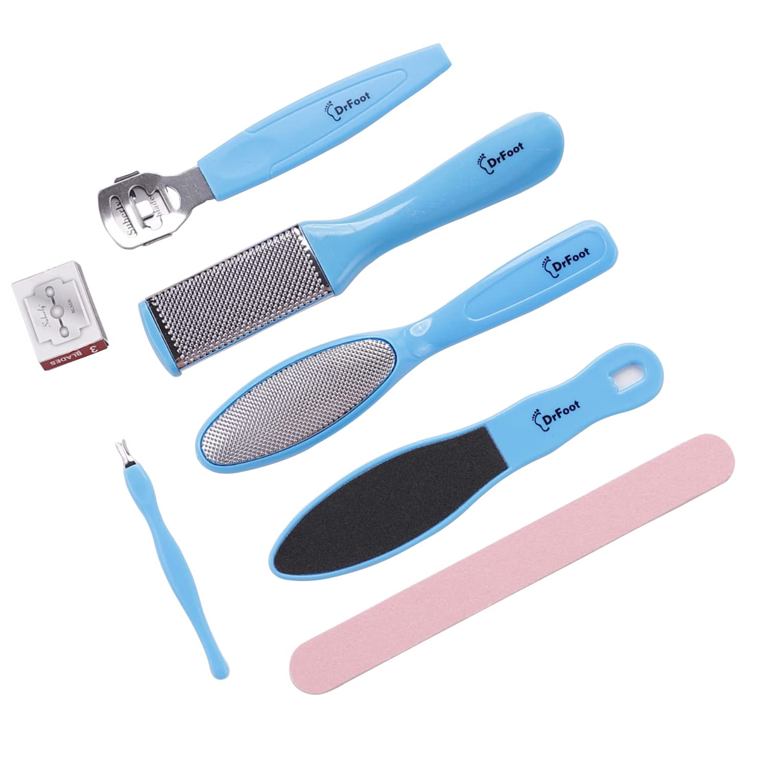 Dr Foot Pedicure Tools for Feet - 8 in 1 Pedicure Kit