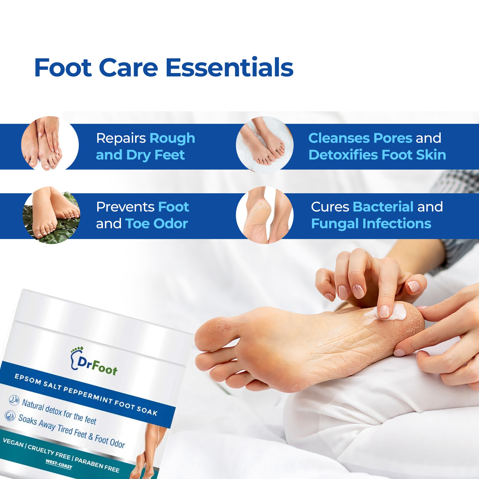 Dr Foot tan removal scrub - nourishing and hydrating feet