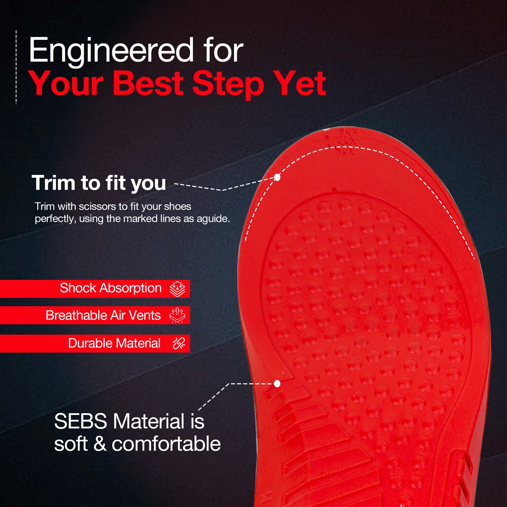 Dr Foot Gel Insole - Perfect fit for office wear