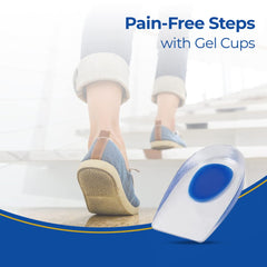 Dr Foot silicone gel heel cups - Ideal for athletic use