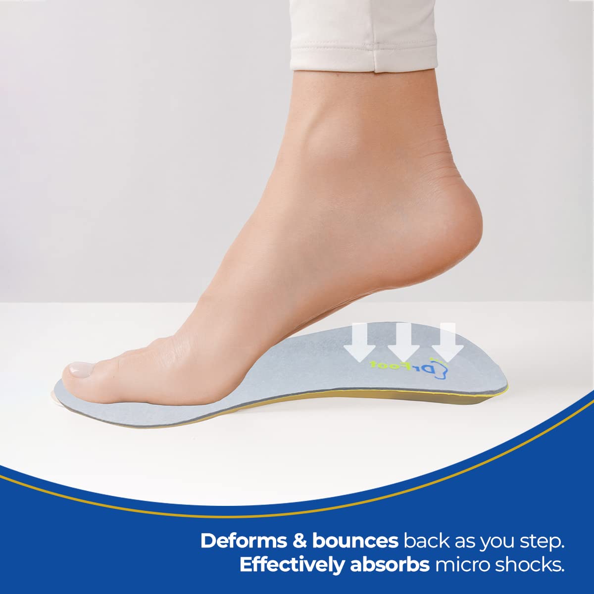 Buy Large Gel Insoles for Low Arch Support Dr Foot – Drfootin