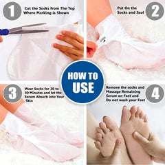 Dr Foot hydrating foot peel mask - soothing foot care