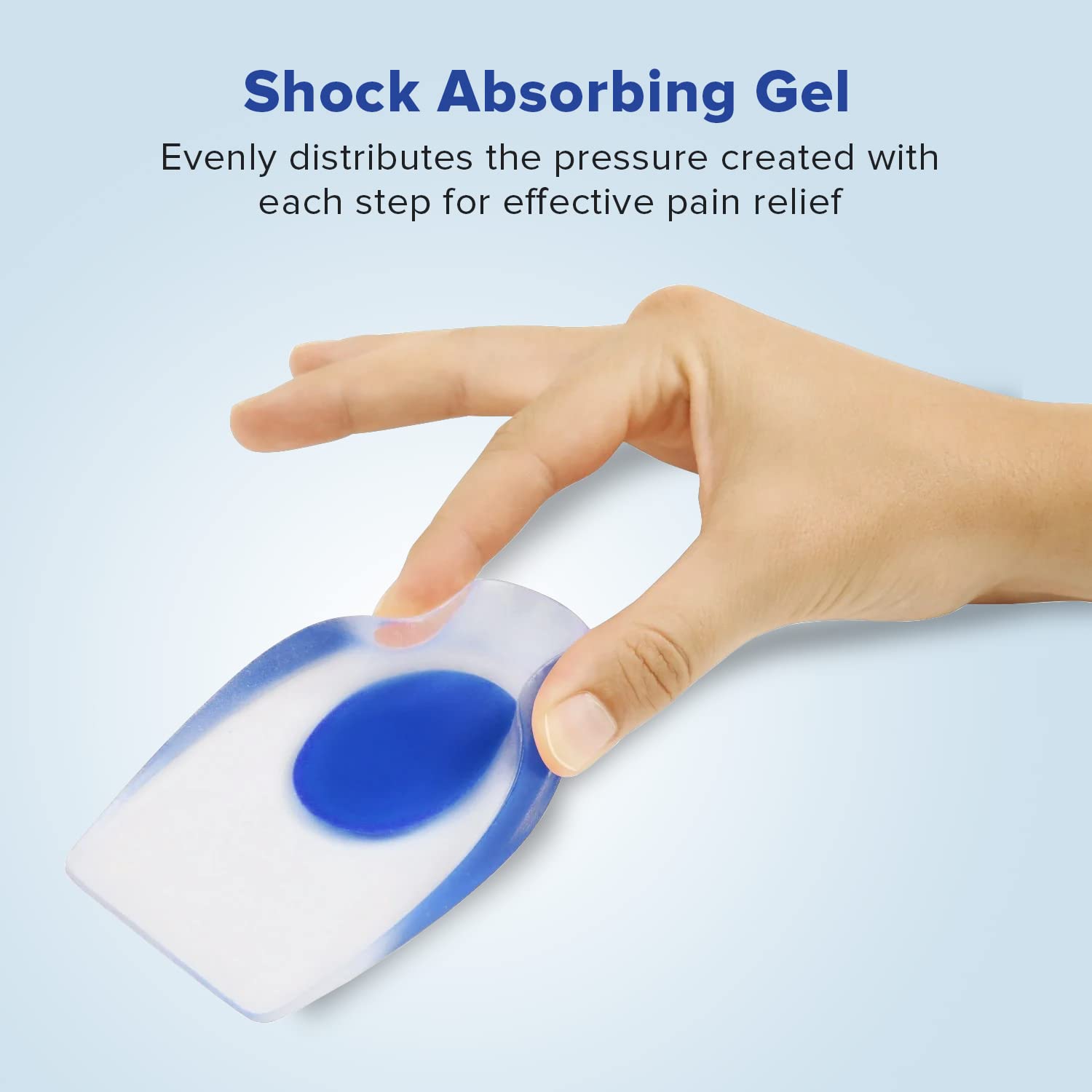 Dr Foot silicone heel cups - For plantar fasciitis relief