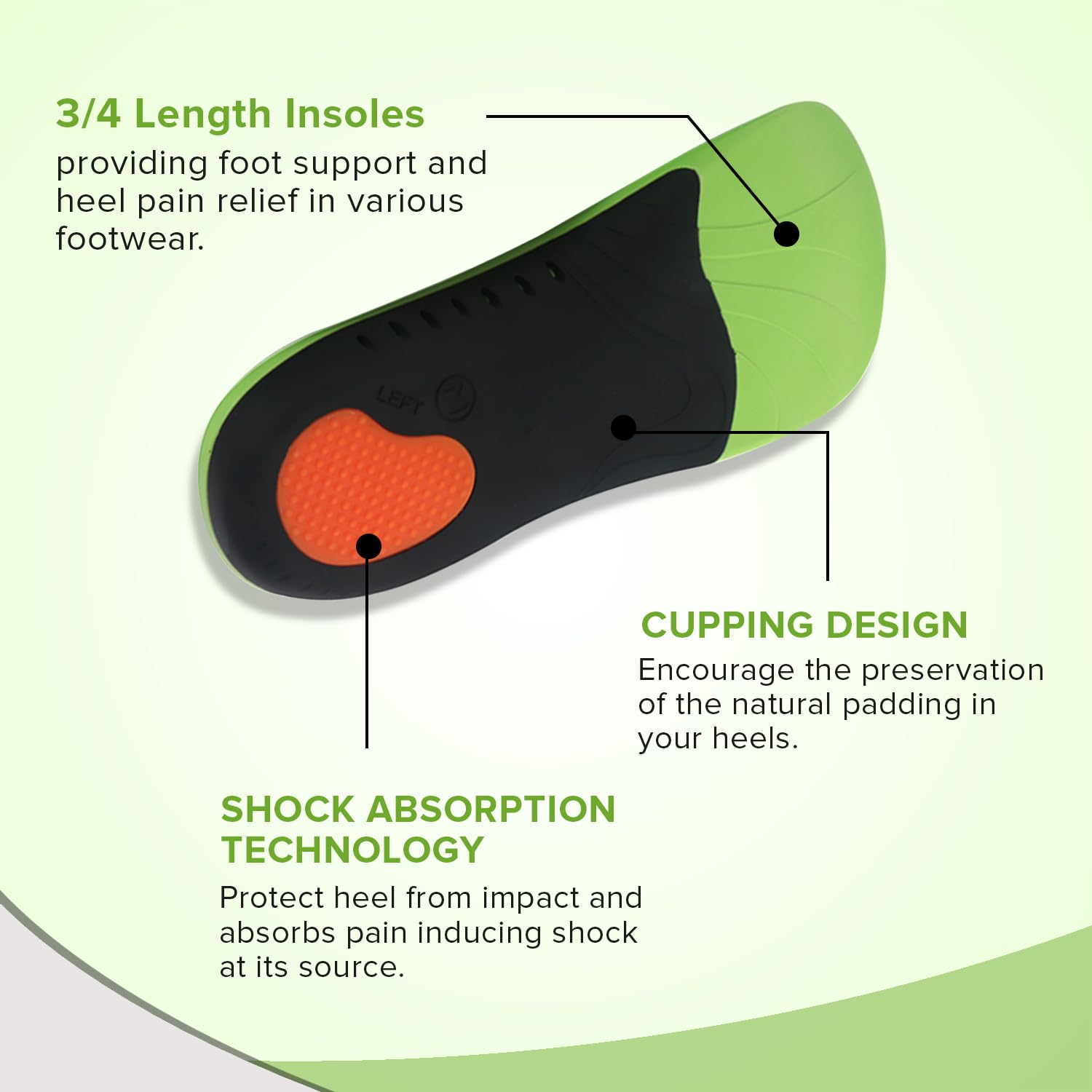 Buy Large Orthotic Insoles for Men Comfort Support – Drfootin