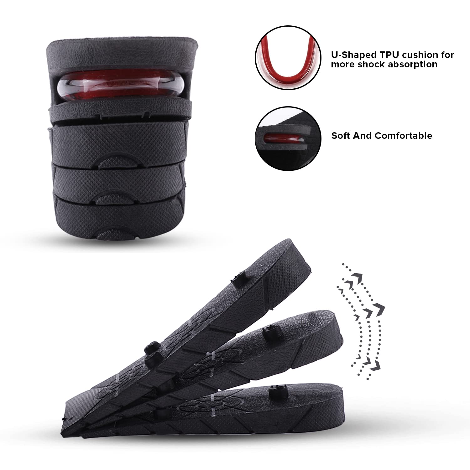 Dr Foot height increase insoles - unisex ordinary shoe lift