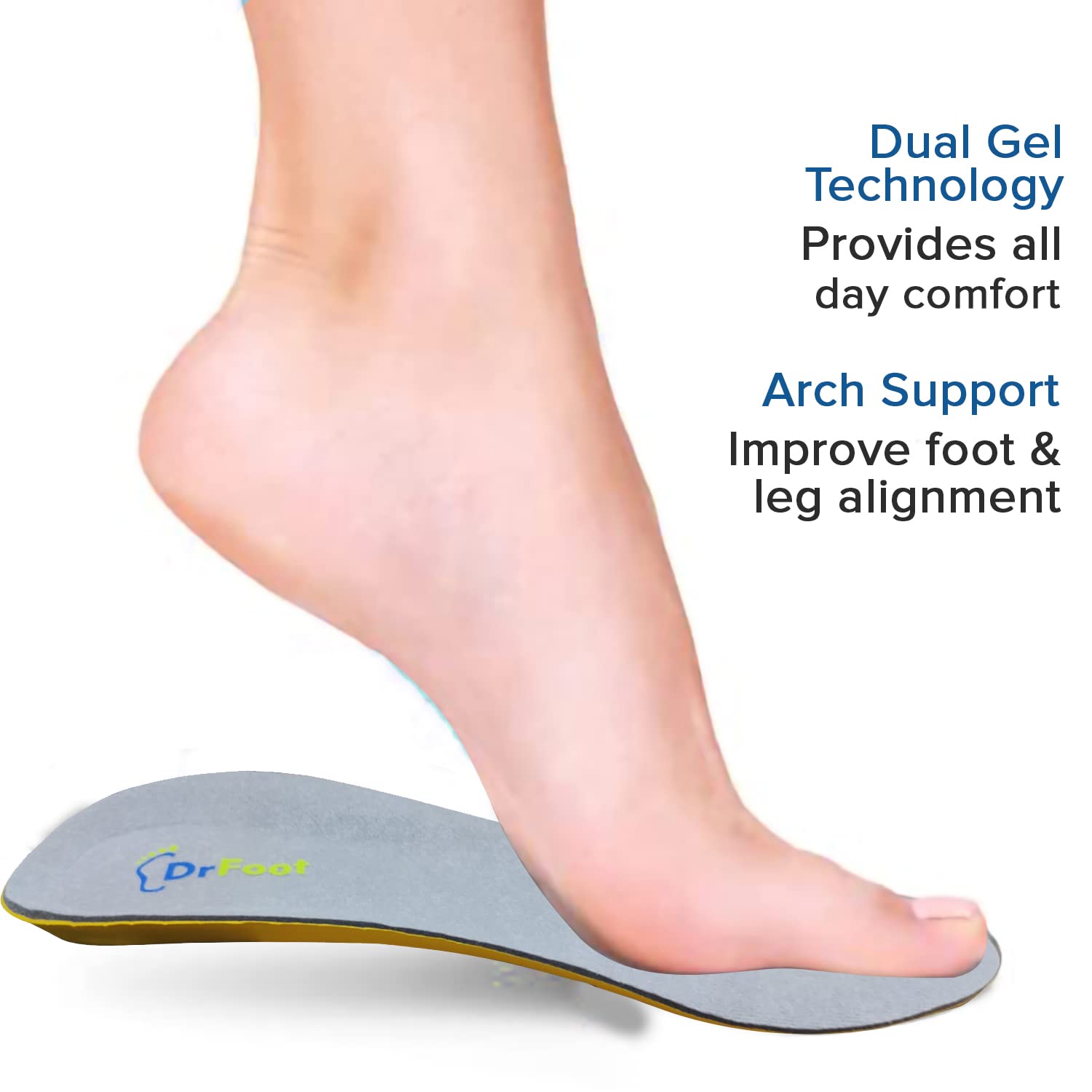 Dr Foot gel insoles - comfort during workouts