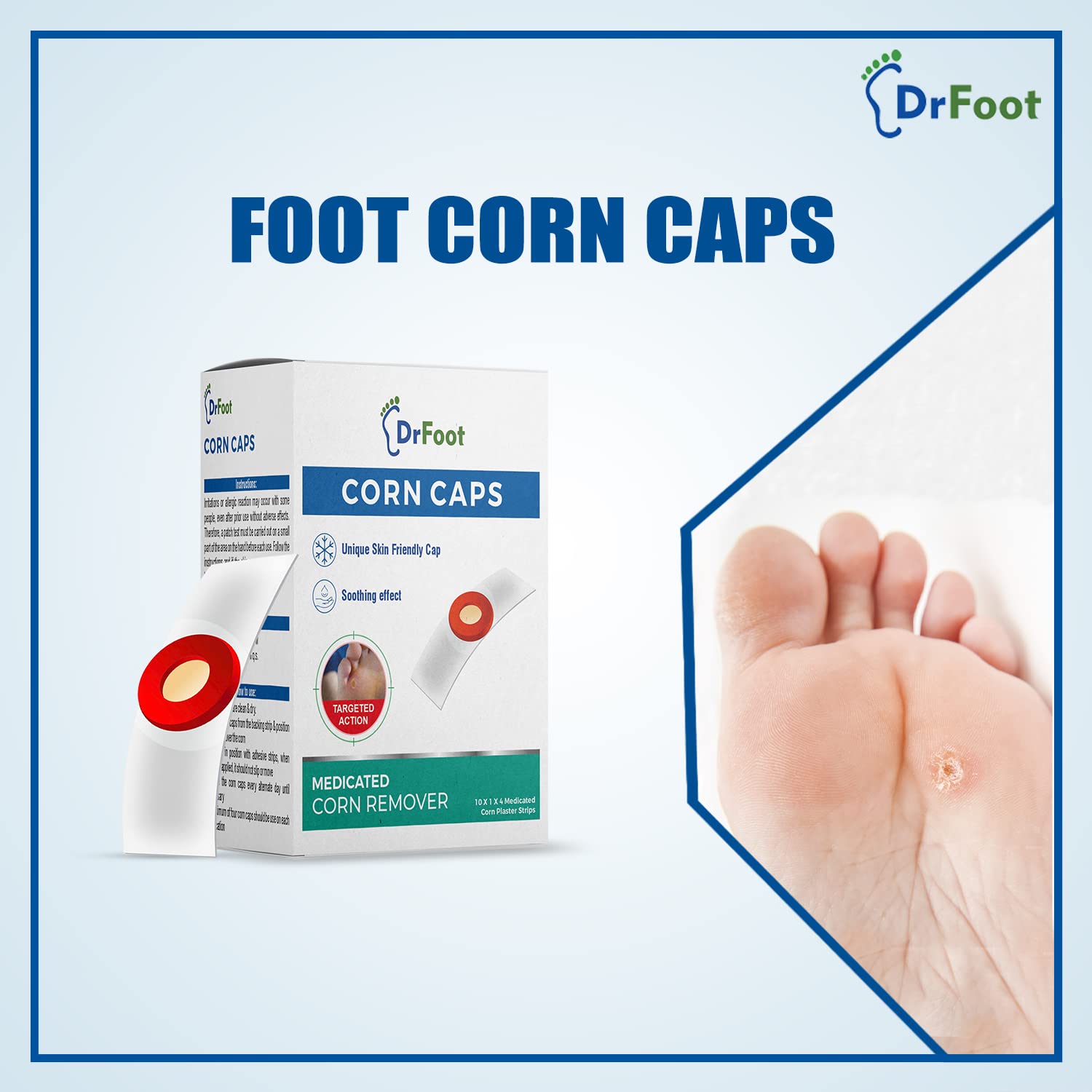 Buy Corn Cap Combo: Fast Effective Corn Remover for Feet – Drfootin