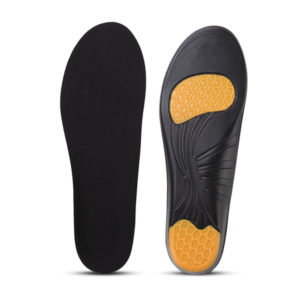 Medium Dr Foot Gel Insoles: Memory Foam Arch Support Soft Breathable Multicolour