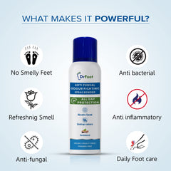Dr Foot Anti-Fungal Spray Powder - Essential for post-work relaxation