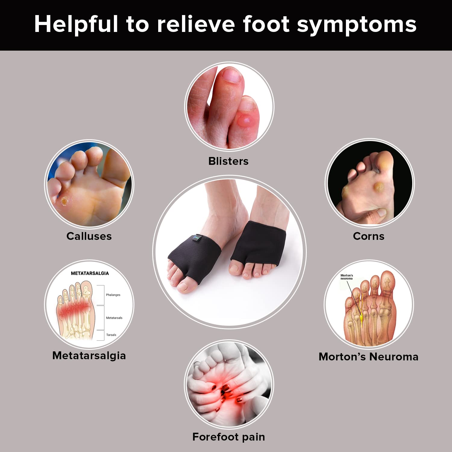 Dr Foot foot pads - gel cushions for diabetic feet