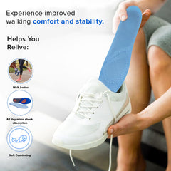 Dr Foot Simulating Step Insoles - Shock Absorbing Foot Support