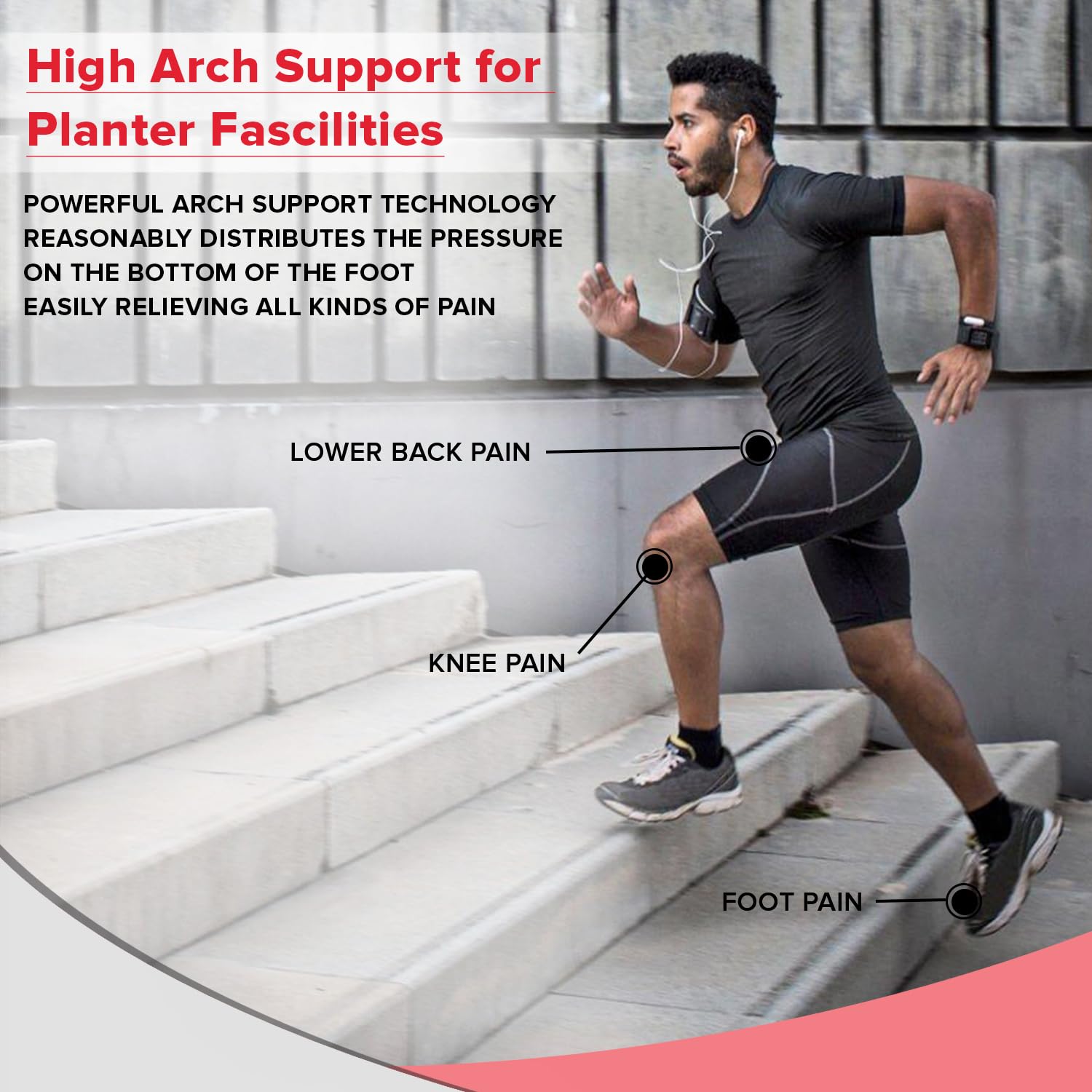 Dr Foot high arch gel insoles - reducing foot fatigue