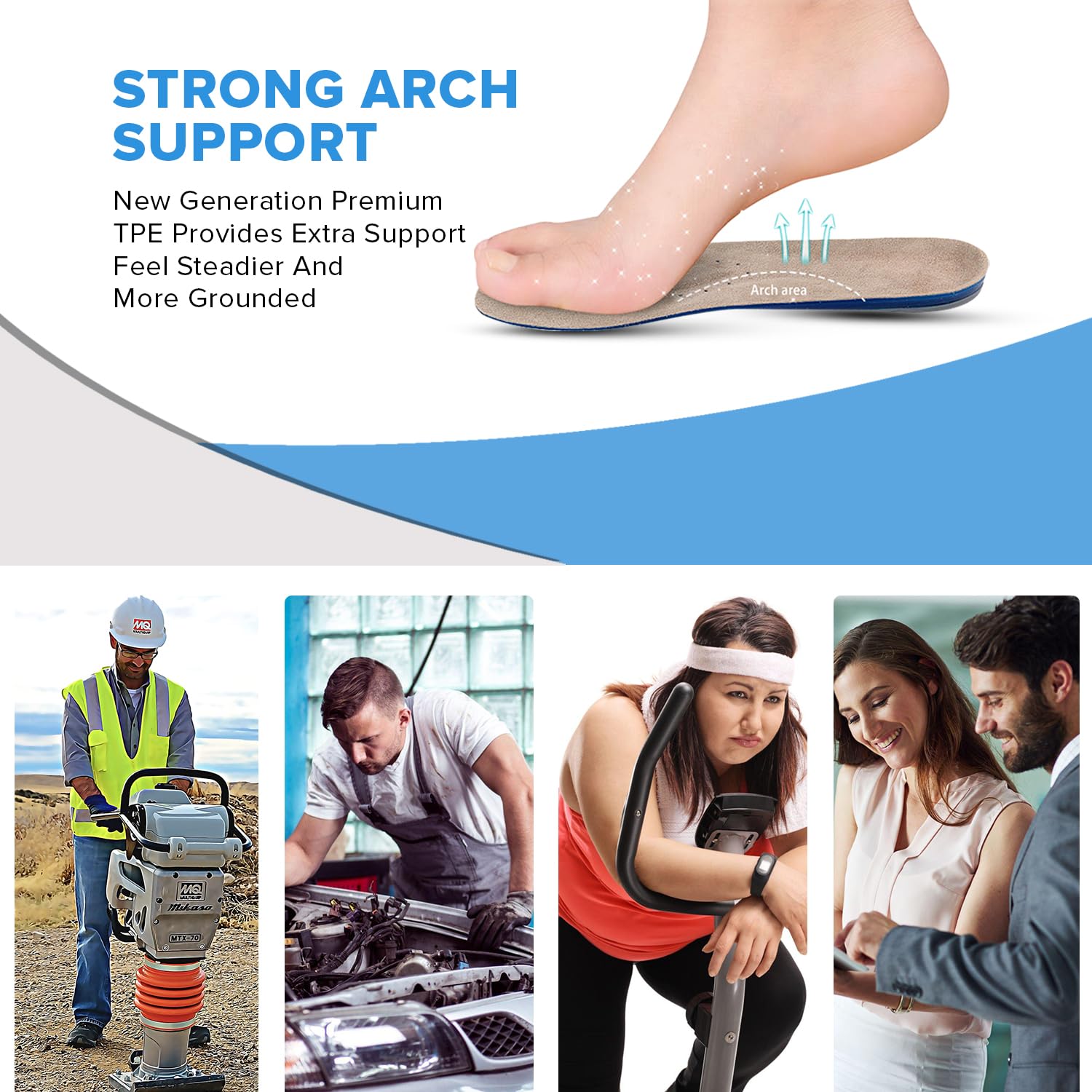 Dr Foot arch support insole - suitable for flat feet