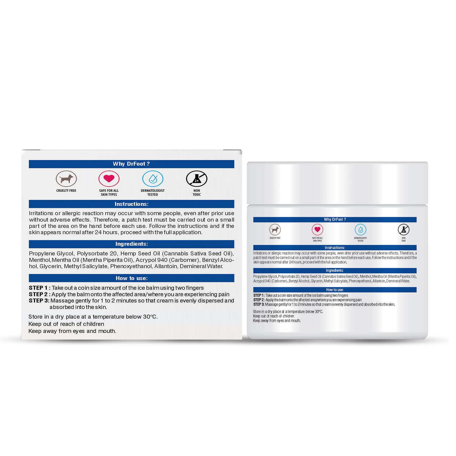 Dr Foot ice balm cold - soothing gel for athletes