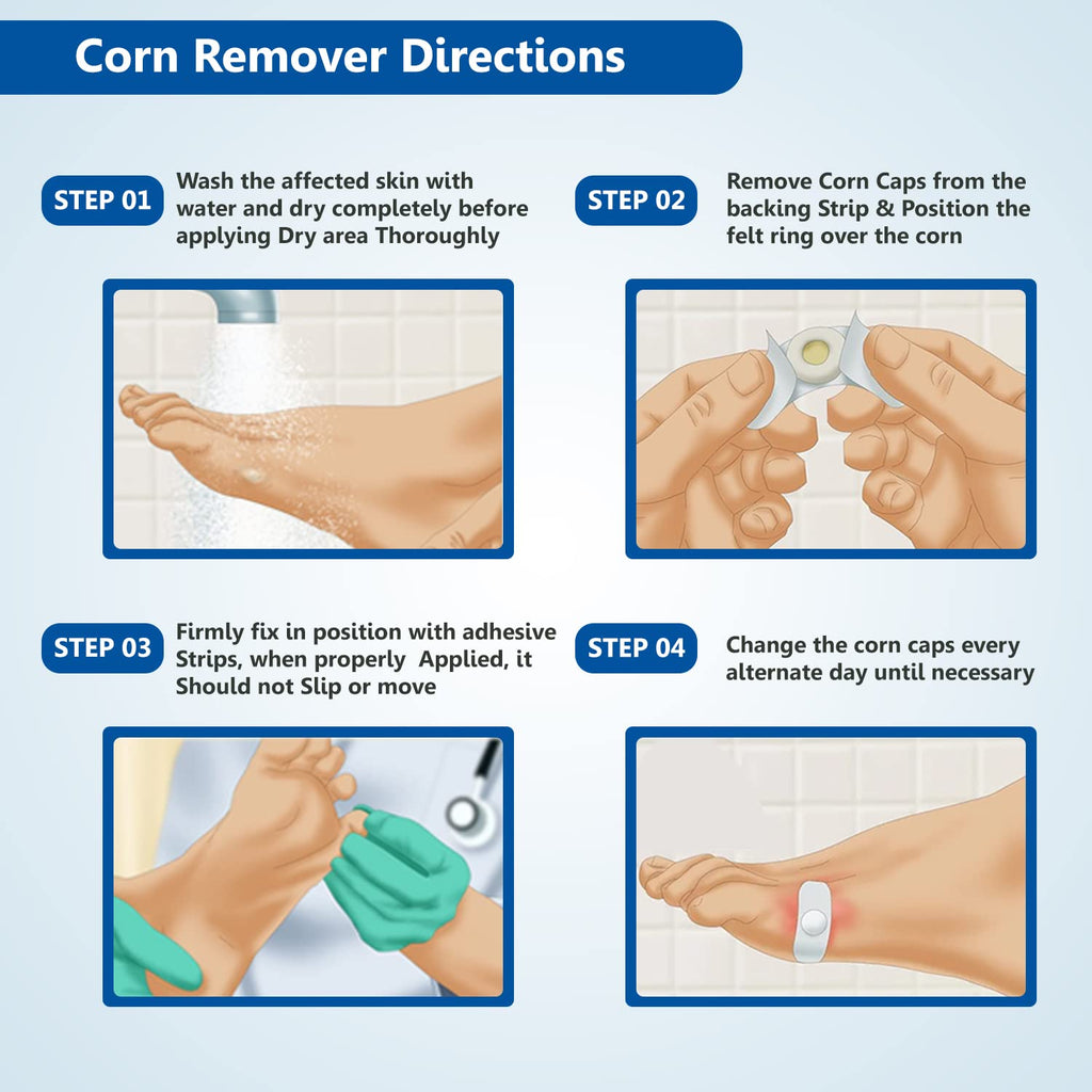 Buy Corn Cap Combo: Fast & Effective Corn Remover for Feet – Drfootin