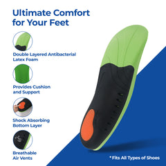 Dr Foot orthotic gel insoles - reduce foot pain on hikes