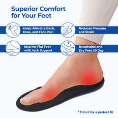 Dr Foot comfort insoles - suitable for flat feet