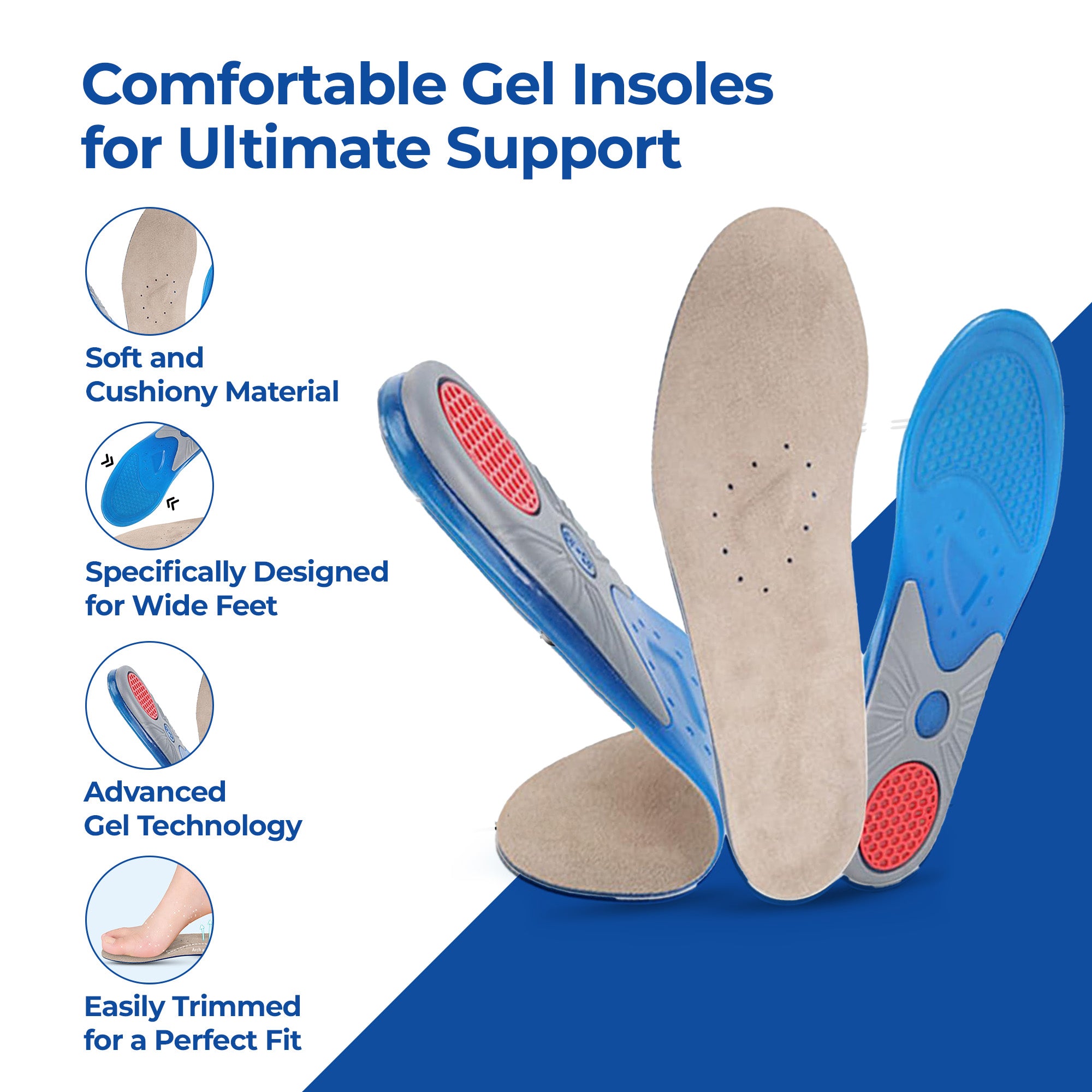 Dr Foot gel arch support insole - great for long walks