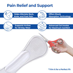 Dr Foot Invisible Cushioning Insoles - Clear gel comfort