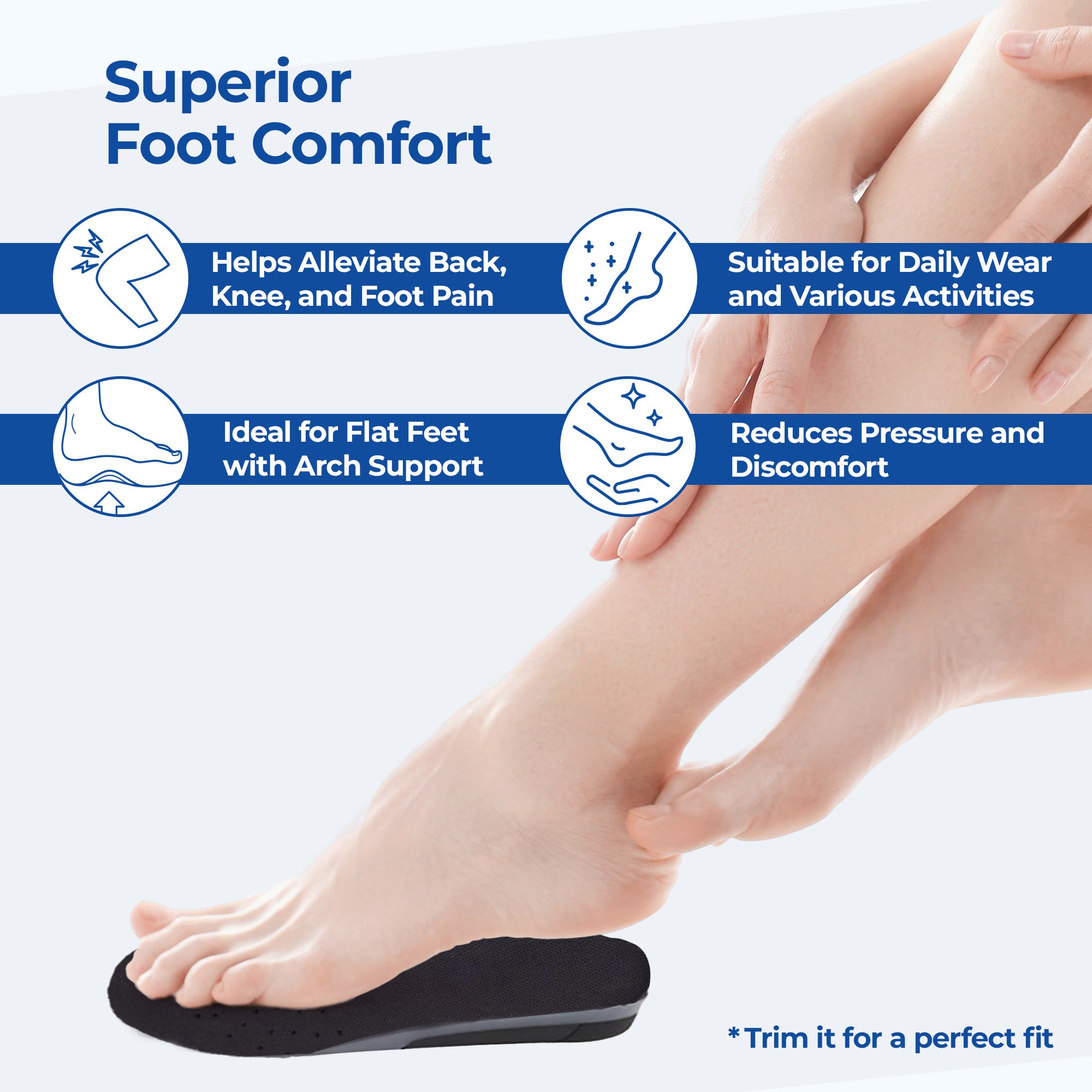 Dr Foot shoe insoles - improve walking experience
