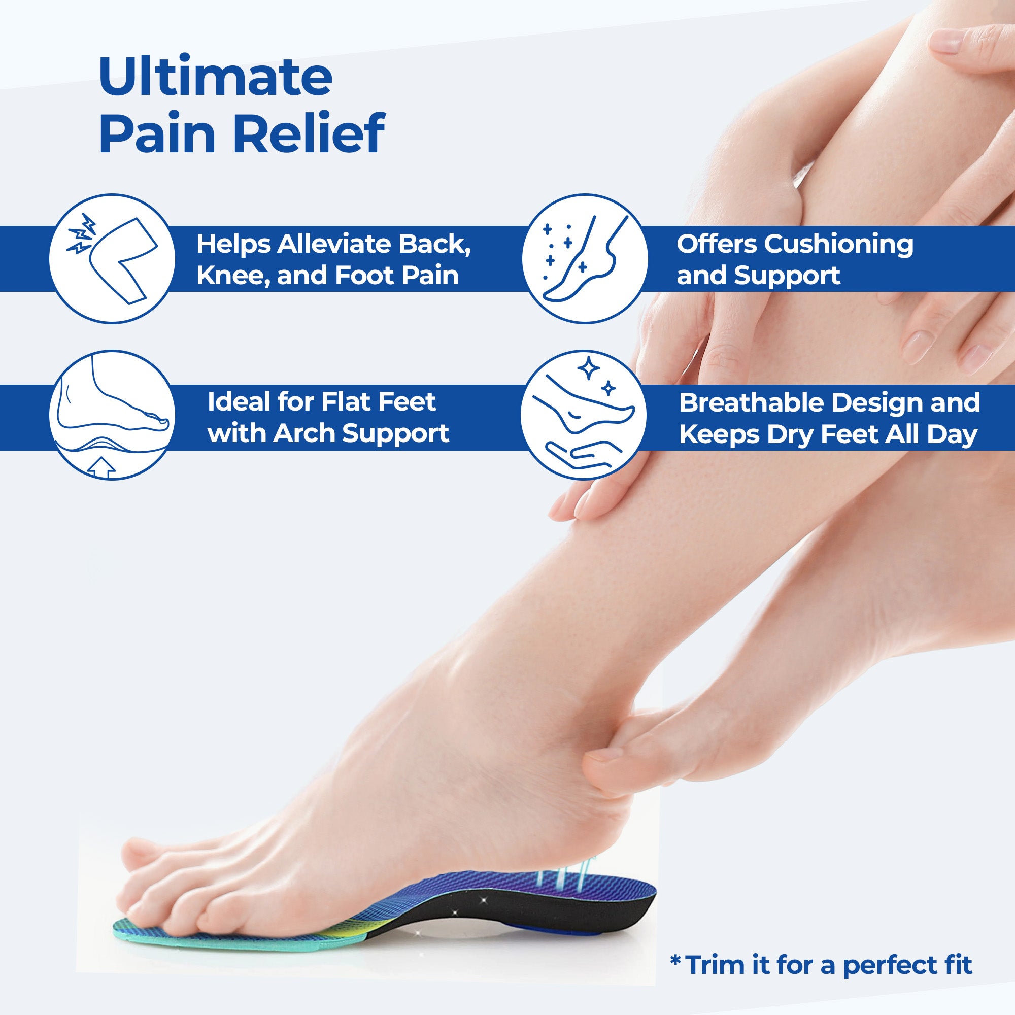 Dr Foot Orthotic Gel Insoles - enhances daily footwear experience
