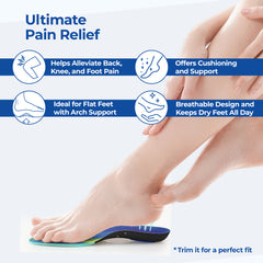Dr Foot Orthotic Gel Insoles - enhances daily footwear experience