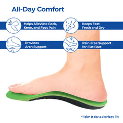 Dr Foot orthotic gel insoles - breathable design