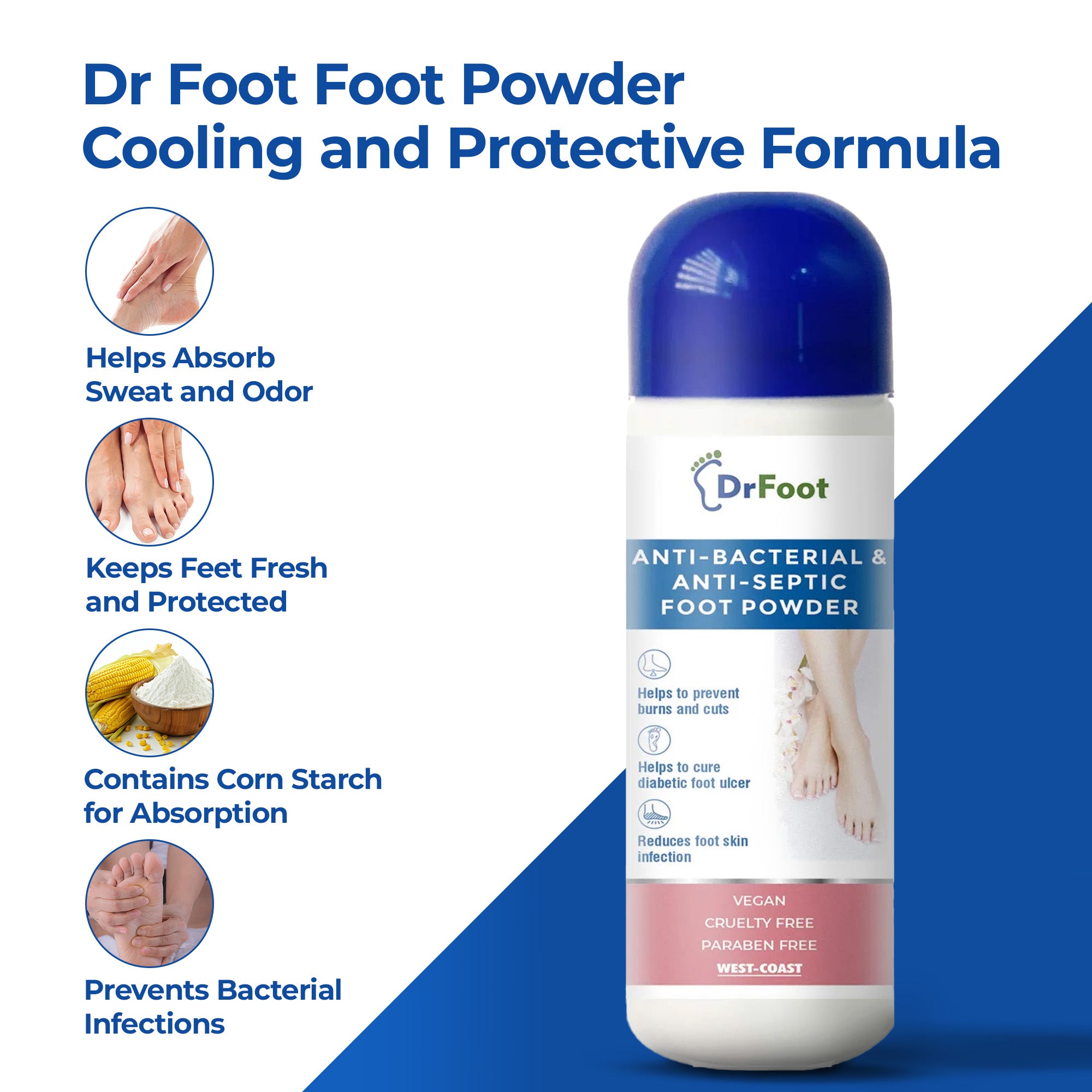 Dr Foot Odor Fighting Foot Powder - Great for office wear