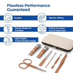 Dr Foot stainless steel pedicure kit - all-in-one nail care