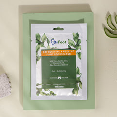 Dr Foot Exfoliating Foot Mask Sock with Urea, Lactic Acid, Glycolic Acid and Aloe Vera