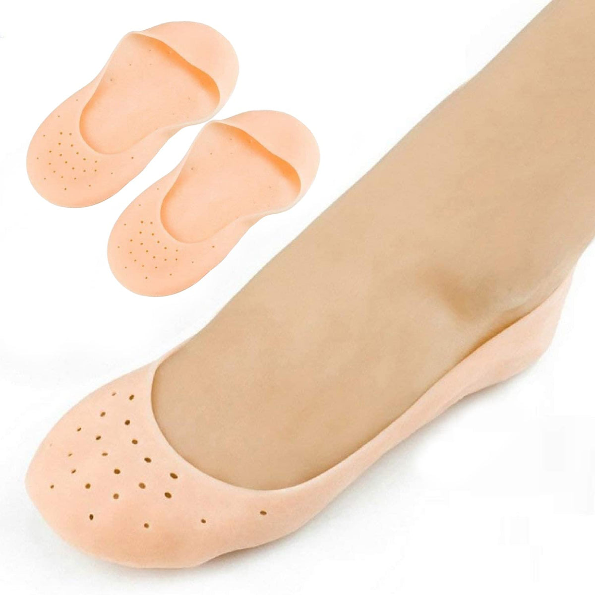 Generic 2 Pcs Silicone Feet Care Socks Moisturizing Heel Thin