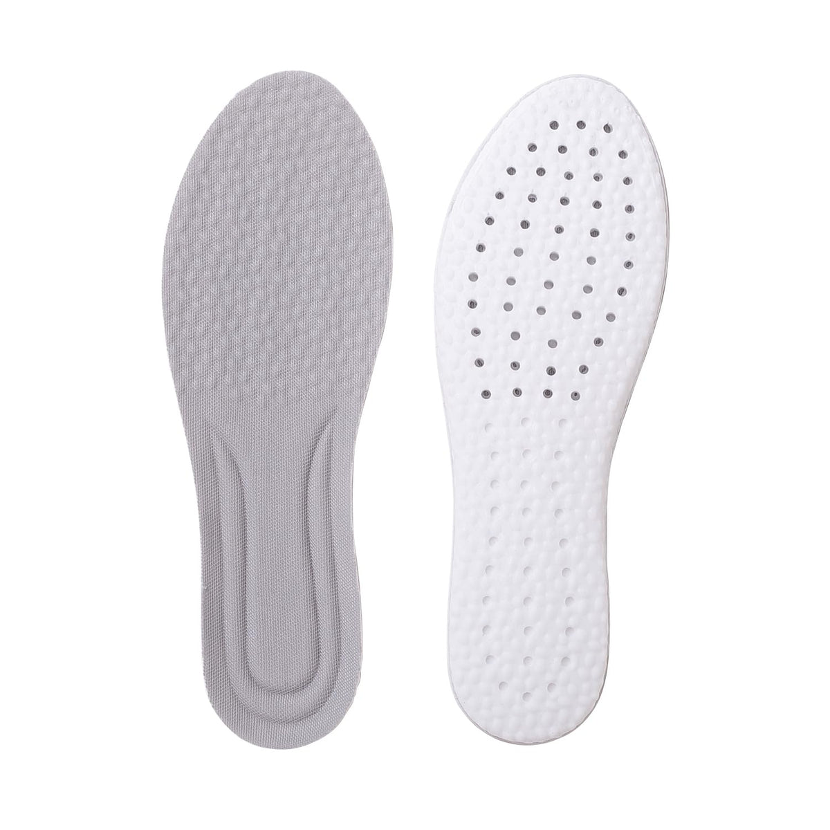 Dr Foot Air-Pillow® Insoles | Comfortable, Porous, and Breathable Insoles for Sports | Shock Absorption for Reduced Impact | Soothing Sensation | Relieves Foot Fatigue | - 1 Pair - (Large Size)