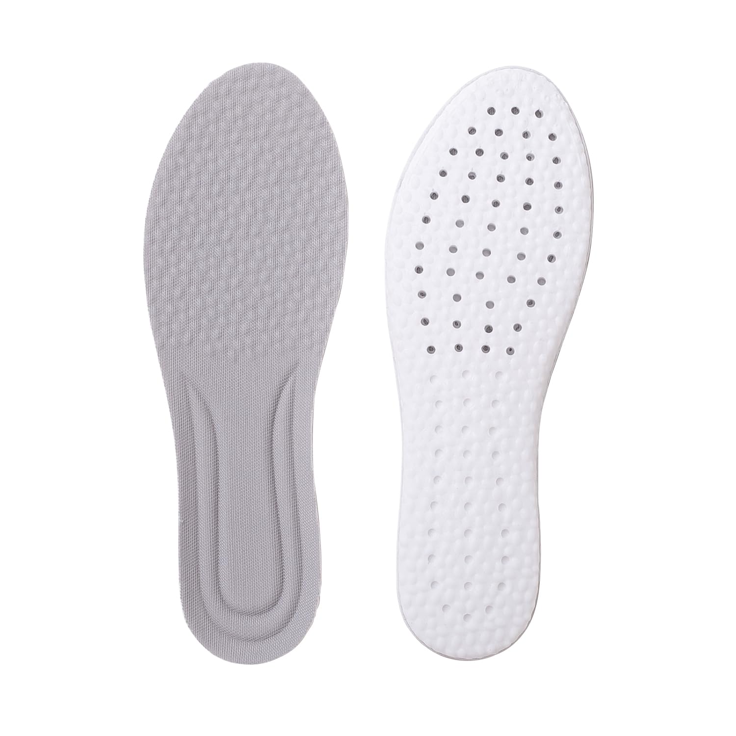 Dr Foot Air-Pillow® Insoles | Comfortable, Porous, and Breathable Insoles for Sports | Shock Absorption for Reduced Impact | Soothing Sensation | Relieves Foot Fatigue | - 1 Pair - (Medium Size)