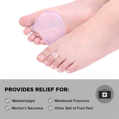 Dr Foot Metatarsal Pads | For Arch Support & Pain Relief | Relieve Ball of Foot Pain and Pressure | All Day Comfort | For Men & Women - 1 Pair