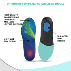 Dr Foot Orthotics | Relieve From Plantar Fasciitis, Flat Feet, Foot Pain, High Arch | Light & Slim| Comfort With Shock Absorption |Improve Foot Support for Men and Women -1 Pair (Large Size)