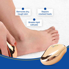 Dr Foot Callus Remover Gel Helps to Remove Calluses and Corns - 100ml & Dr Foot Glass File Callus Remover | For Feet, Dead Skin, Callus Remover - ROSE GOLD