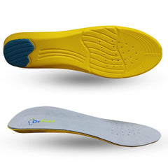 Dr Foot Gel Insoles Pair | For Walking, Running Shoes | All Day Comfort Shoe Inserts With Dual Gel Technology | Ideal Full-Length Sole For Every Shoe | For Both Men & Women - 1 Pair (Free) (Pack of 3)
