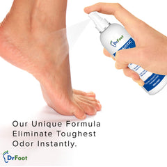 Dr Foot Probiotic Foot Odor Spray Helps to remove Feet & Shoes Worst Odors, Cools, Soothes & Refreshes Feet with the goodness of Lemon Grass Oil, Tea Tree Oil - 100ml