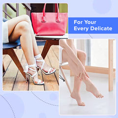 Dr Foot Silicone Socks | Anti Slip Silicone Moisturizing Socks | Dry Cracking Skin | For Both Men & Women | Full Length, Medium Size – 1 Pair (Pack of 10)