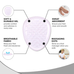 Dr Foot Ball of Foot Cushions for High Heels | For Reduce ForeFoot Pain & Support | All Day Ultra Comfort | For Women |1 Pair