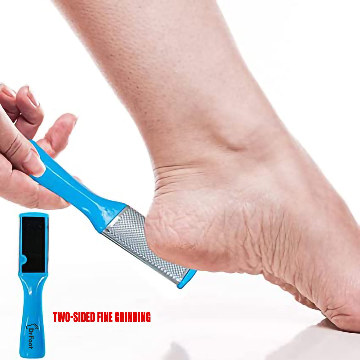Dr Foot Pedicure Tools for Feet - 8 in 1 Pedicure Kit | Foot Scrubber for Dead Skin, Callus Remover, Foot Scraper, Foot File, Pitchfork, Filer for Nail Repair - 1 Set (Pack of 3)