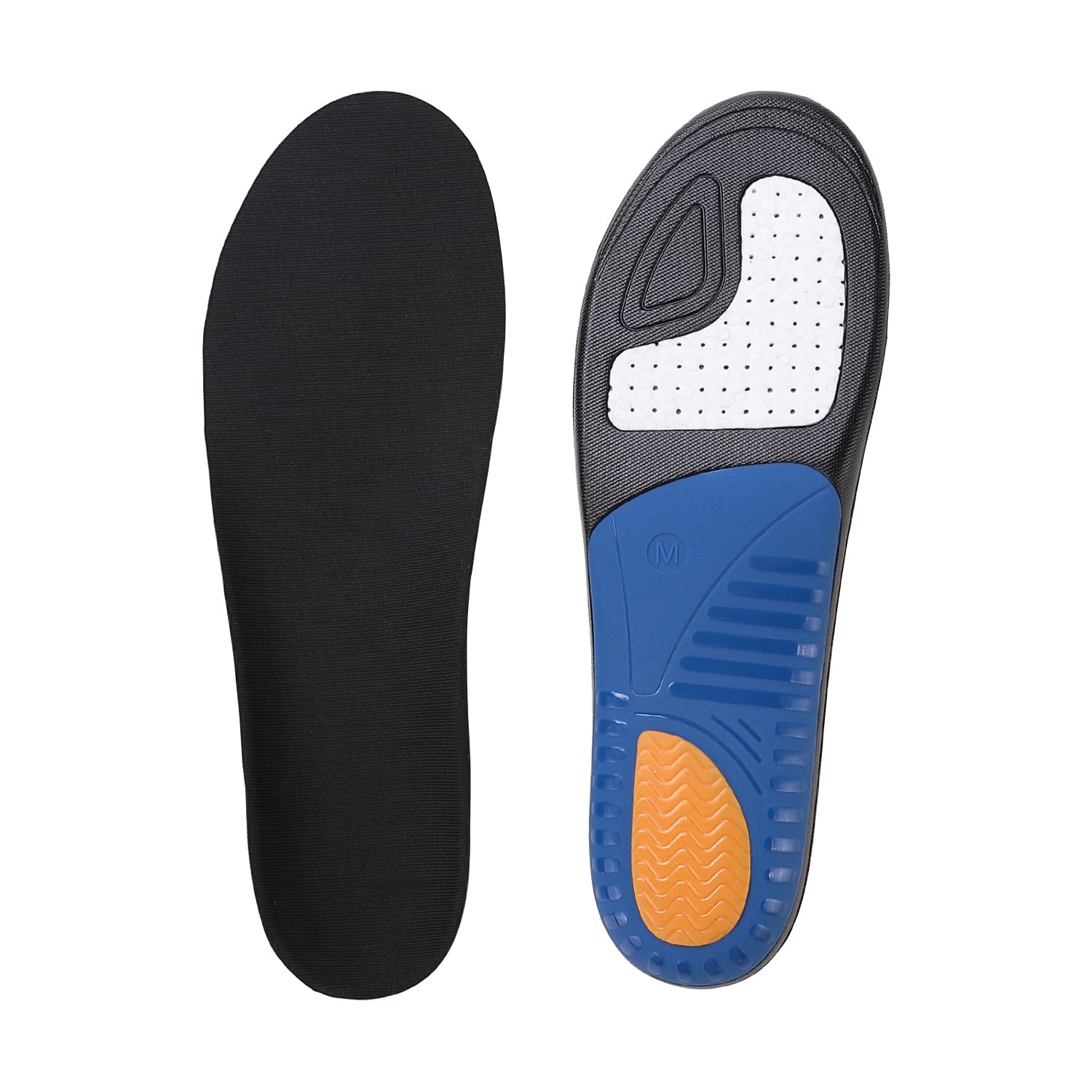 Dr Foot Running Insoles | For Running, Walking, Sport Activities | Optimal Support and Comfort for Runners | Breathable and Comfortable For Enhanced Performance | For Men & Women - 1 Pair (Large Size)