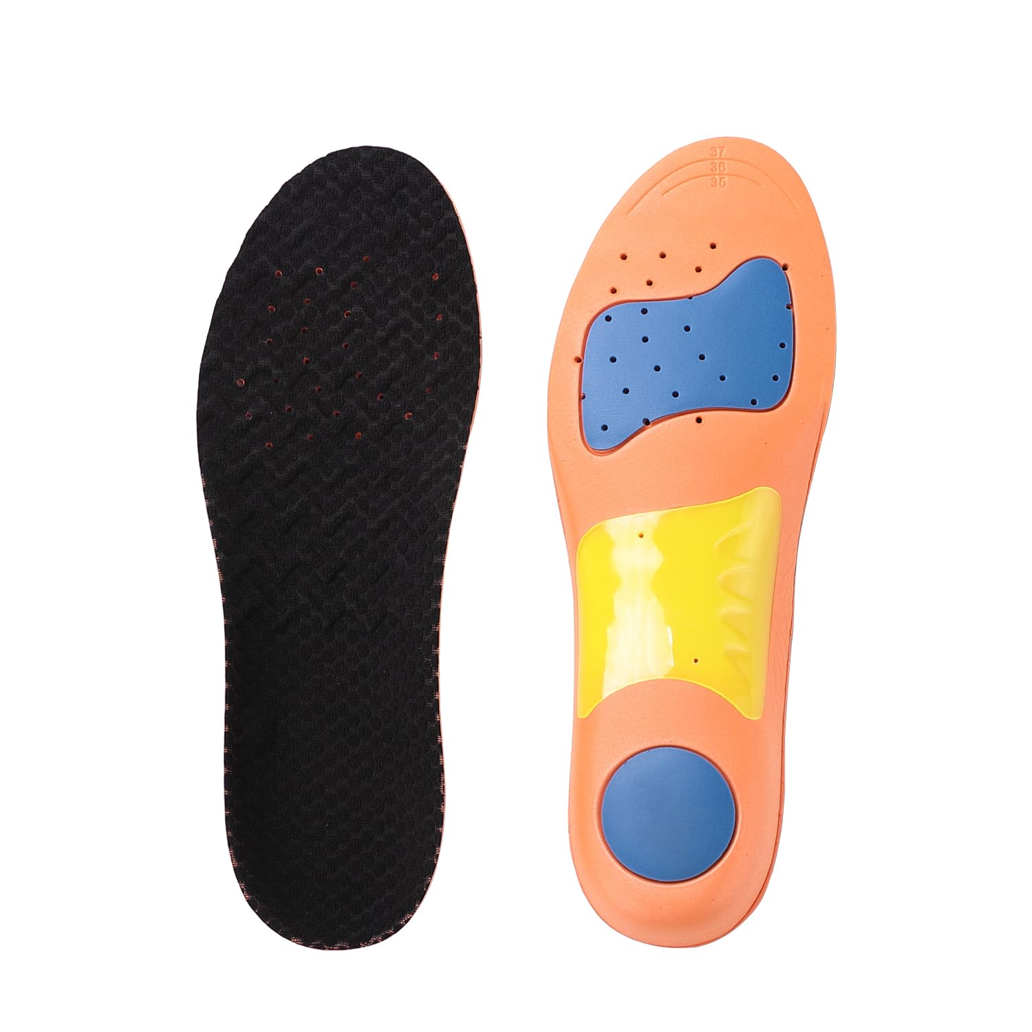 Dr Foot Pain Relief Insoles - Walk Better with Micro Shock Absorption | Ankle & Knee Joint Protection | Soft Cushioning | Ideal Shoe Insoles for Men and Women - 1 Pair