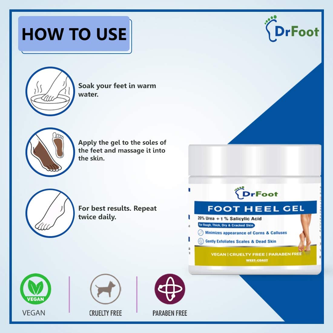 Urea 42% Foot Cream For Cracked Heels & Dry Skin, Deep Moisturising Hand &  Cream Foot Callus Remover Repairs Lotion With 2% Salicylic Acid | Fruugo NO