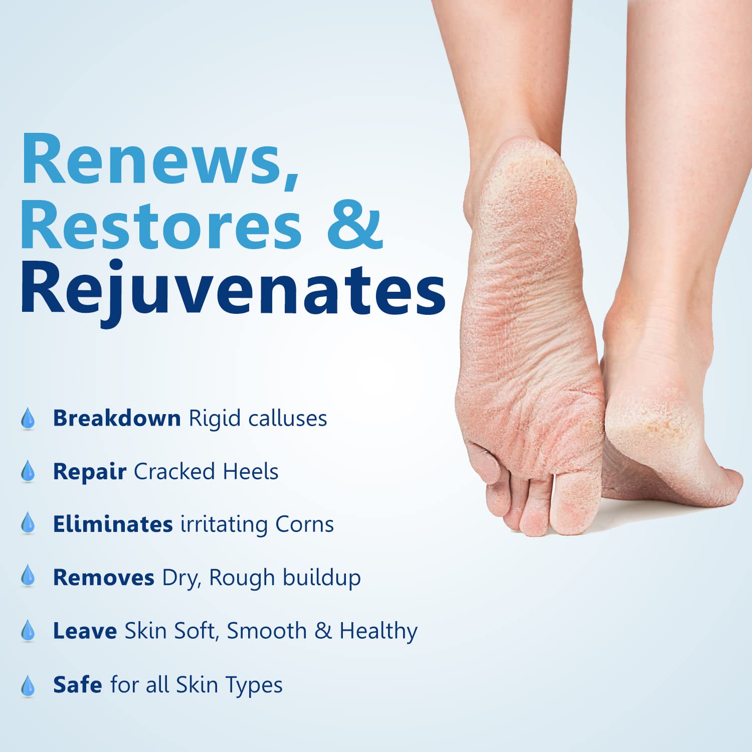 Dr Foot Callus Remover Gel Helps to remove Calluses and Corns also helps for Dry, Cracked skin with the Goodness of Urea, Tea Tree Oil, Coconut Oil, Aloe Vera Gel - 100ml