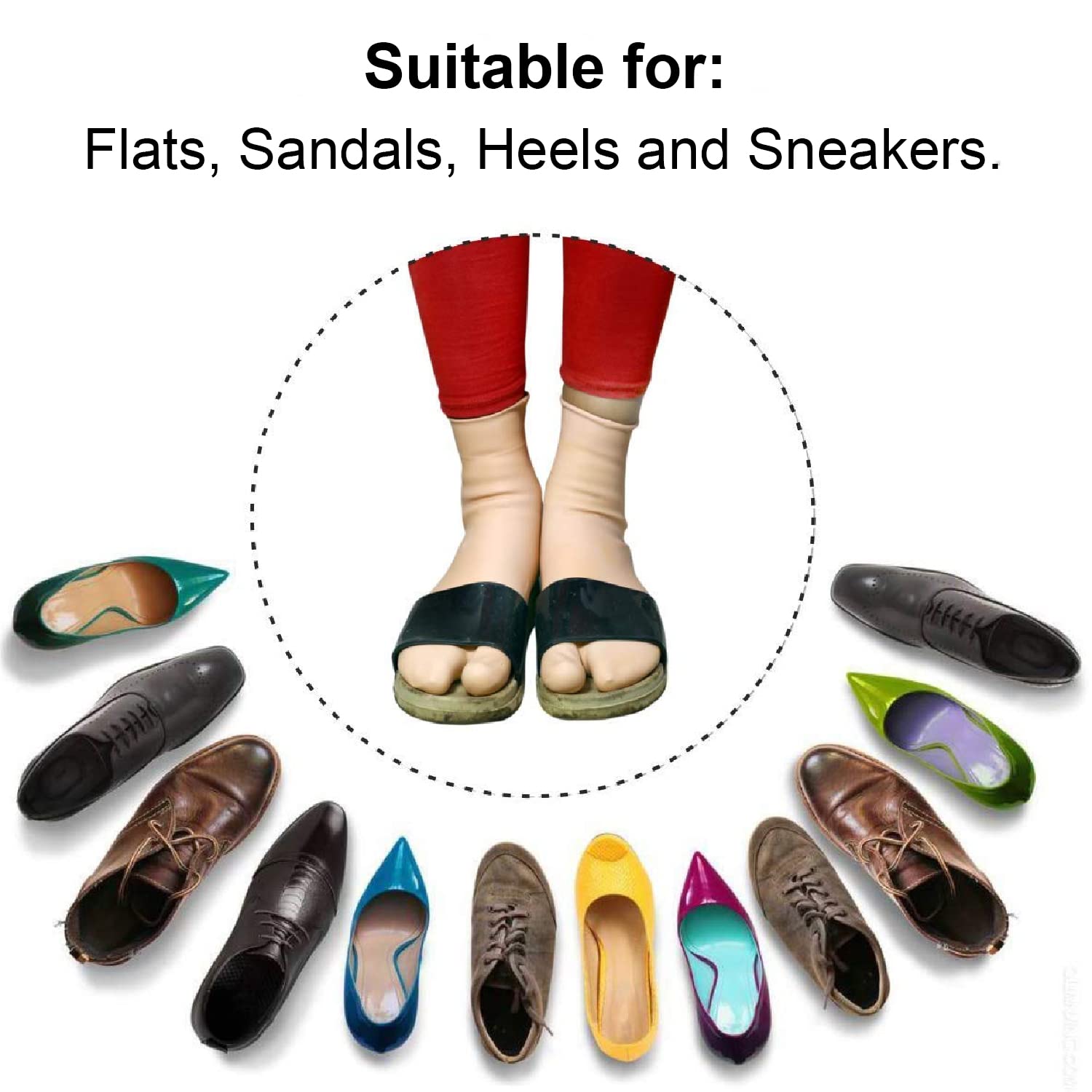 Dr Foot Silicone Socks | Anti Slip Silicone Moisturizing Socks | Dry Cracking Skin | For Both Men & Women | Full Length, Large Size – 1 Pair (Pack of 2)