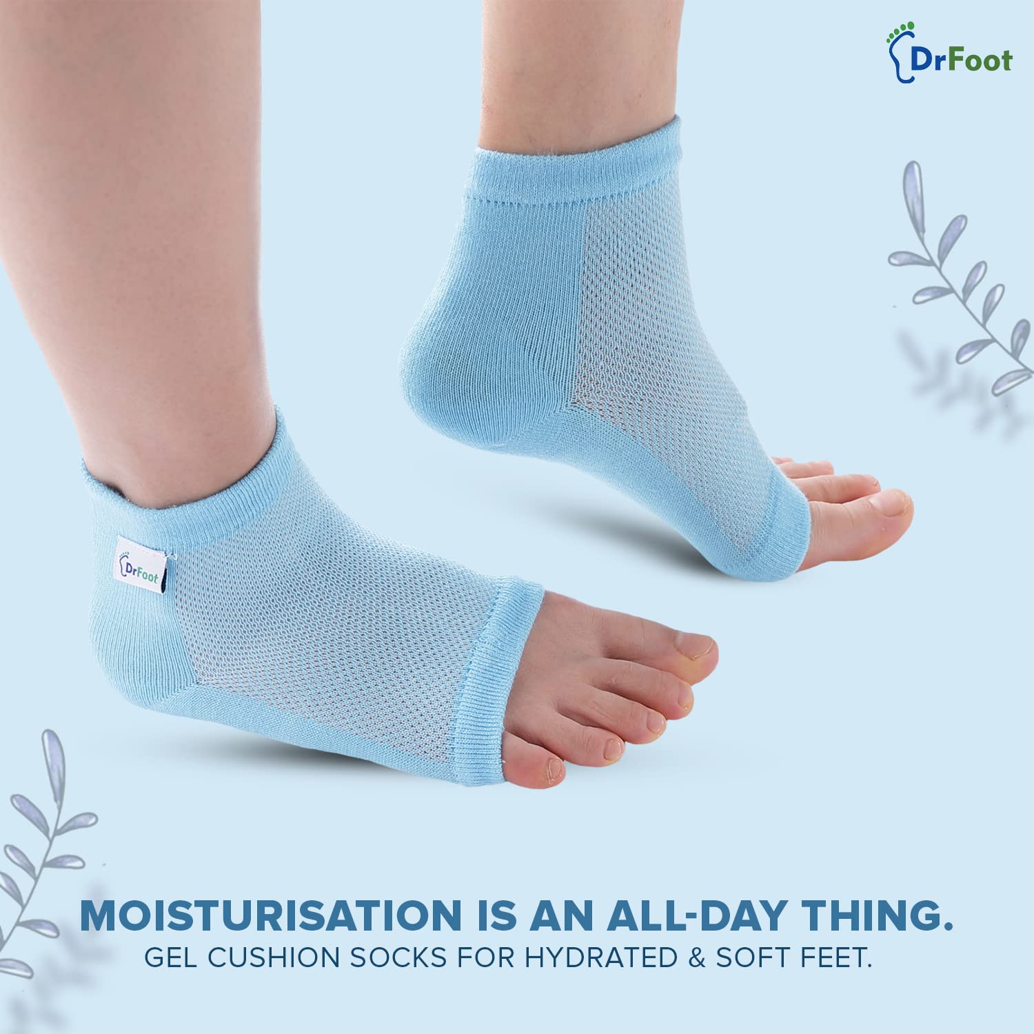 Buy Silicone Gel Heel Pad Socks For Heel Swelling Pain Relief, Dry Hard Cracked  Heels Repair Cream Foot Care Ankle Support Cushion - For Men And Women  Online at Best Prices in India - JioMart.