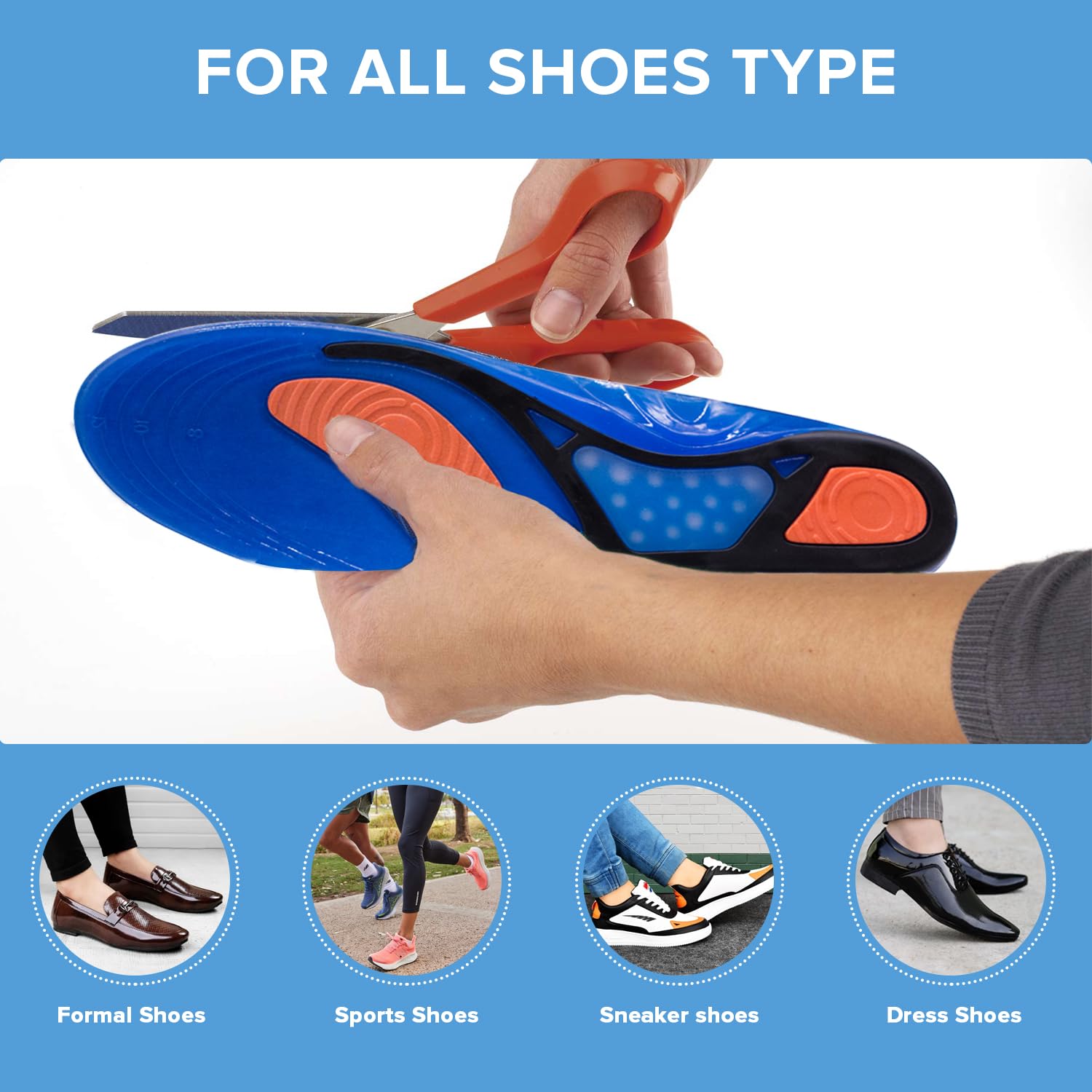 Dr Foot Orthotics for Knee Pain Insoles| Heel Support, Stabilization â Drfootin