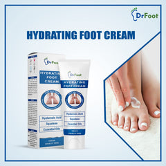 Dr Foot Hydrating Foot Cream Repair Cracked, Rough Heel, Softens Hydrates Dry Feet, Moisturizes, Battles infections & Odor on feet with Tea Tree Oil, Peppermint Oil, Lemon Grass Oil – 50gm